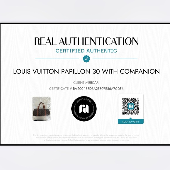 Authentic Louis Vuitton Papillon 30 with Companion - Picture 12 of 12